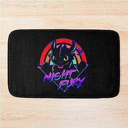 Toothless Night Fury Retro Bath Mat