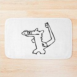 Dancing toothless bath mat