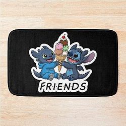 Stitch x Toothless Cute Friends Bath Mat