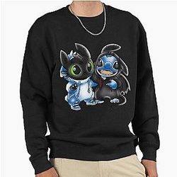 Stitch and Toothless Change Uniform Pullover Sweatshirt