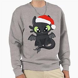 Christmas Toothless Baby Dragon Night Fury Best Gifts For Men & Women Pullover Hoodie