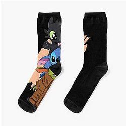 Chibi Toothless Stitch Cute Baby Socks