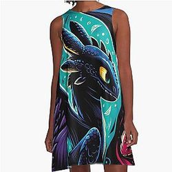 Toothless A Line Dress