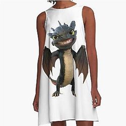 dancing cartoon A-Line Dress