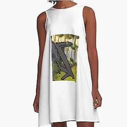 Toothless dancing fanart nice A-Line Dress