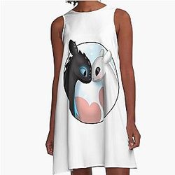 Toothless Night Fury A-Line Dress