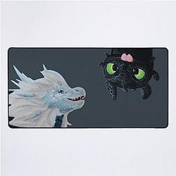 Zym and Toothless Crossover Desk Mat