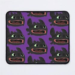 Toothless Happy Face Mouse Pad