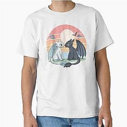 Toothless And Night Fury, Light Fury Classic T-Shirt