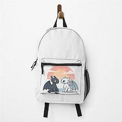 Toothless and Night Fury light fury backpack