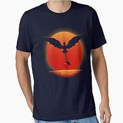 Night Fury Toothless On Sunset Perfect Design Essential T-Shirt for Men & Women