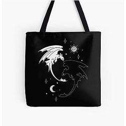 Art Toothless Dragon All Over Print Tote Bag