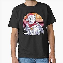 Christmas Toothless Dragon Retro Classic T-Shirt