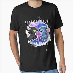 Toothless and Stitch Stay Weird Short Sleeve Women's 90S Retro Funny Essential T-Shirt