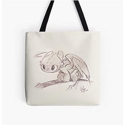Cutie Toothless Tote Bag