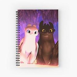 Toothless Light Fury Spiral Notebook