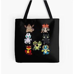Keep Calm and Ride Dragons, Httyd cute design and Light fury, Toothless How to train drago All Over Print Tote Bag