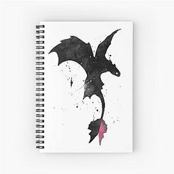 Splatter Toothless Dragon Notebook