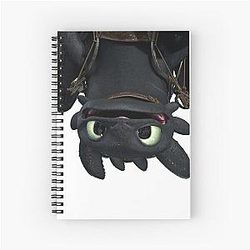 Up side Down Toothless Notebook