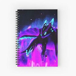 Toothless Night Fury Spiral Notebook