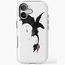 Splatter Toothless Dragon iPhone Case