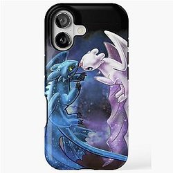Dragon Heart - Starry Dragon - Toothless and Light Fury iPhone Case