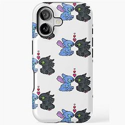 Stitch and Toothless Artwork iPhone Tough Case