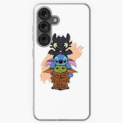 Chibi Toothless Stitch and Cute Back Cover for Samsung Galaxy