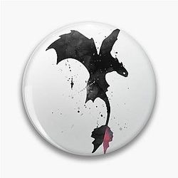 Splatter Toothless Dragon Pin