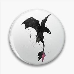 Splatter Toothless Dragon Pin