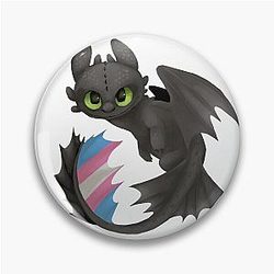 Toothless PrideTransgender Pin