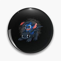 Stitch Toothless Pin