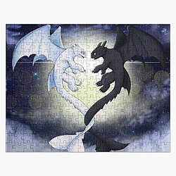 Toothless and Light Fury Jigsaw Puzzle