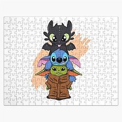 Chibi Toothless and Cute Ba Jigsaw Puzzle