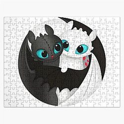 Toothless and Light Fury Jigsaw Puzzle
