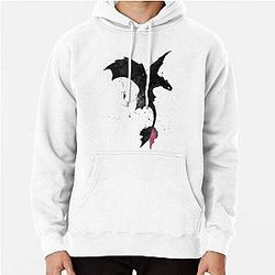 Splatter Toothless Dragon Pullover Hoodie