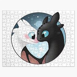 Toothless Night Fury Light Fury Jigsaw Puzzle