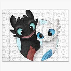 Toothless and Night Fury, Light Fury Toothless Jigsaw Puzzle