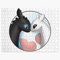 Toothless Night Fury Light Fury Jigsaw Puzzle