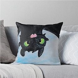 Toothless Flight Throw Pillow