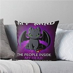 Toothless Dragon Throw Pillow
