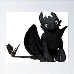 Toothless Night Fury Poster