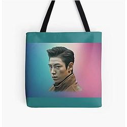 T.O.P from Big Bang All Over Print Tote Bag