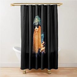 Billy F Gibbons from ZZ Top Portrait Shower Curtain