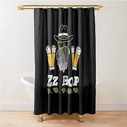 Funny ZZ Top Craft Beer Lover Gift Design Shower Curtain