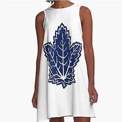 CLASSIC Toronto Maple Leafs A-Line Dress