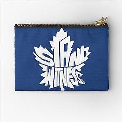 Toronto Maple Leafs White Zipper Pouch