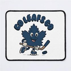 Cute Toronto Maple Leafs Shirt or Sticker - Kawaii NHL Fan Design - Aesthetic Hockey Tee or Waterproof Vinyl Decal Gift for Game Day Mouse Pad