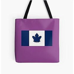 Toronto Maple Leafs Canada Flag All Over Print Tote Bag