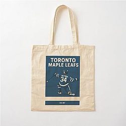 Auston Matthews Toronto Maple Leafs Poster Minimalist Hockey Wall Art Bag